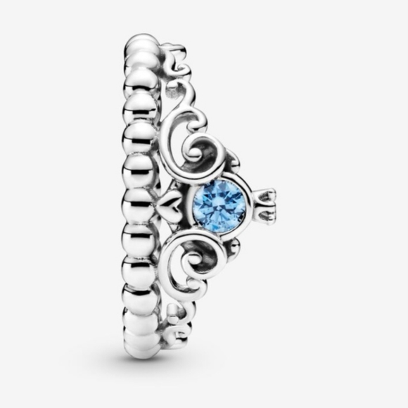 Size 9 - Disney Cinderella Blue Tiara Ring - Picture 5 of 12